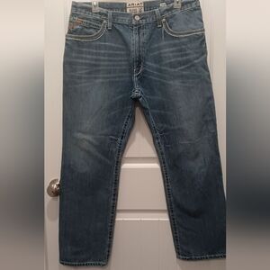 Ariat Men's M4 Coltrane Mid Rise Relaxed Fit Durango Bootcut Jeans 36/32 Med Was